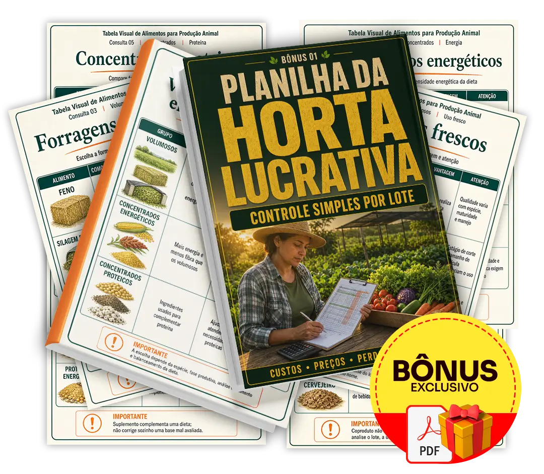 Bônus 1 — Planilha da Horta Lucrativa